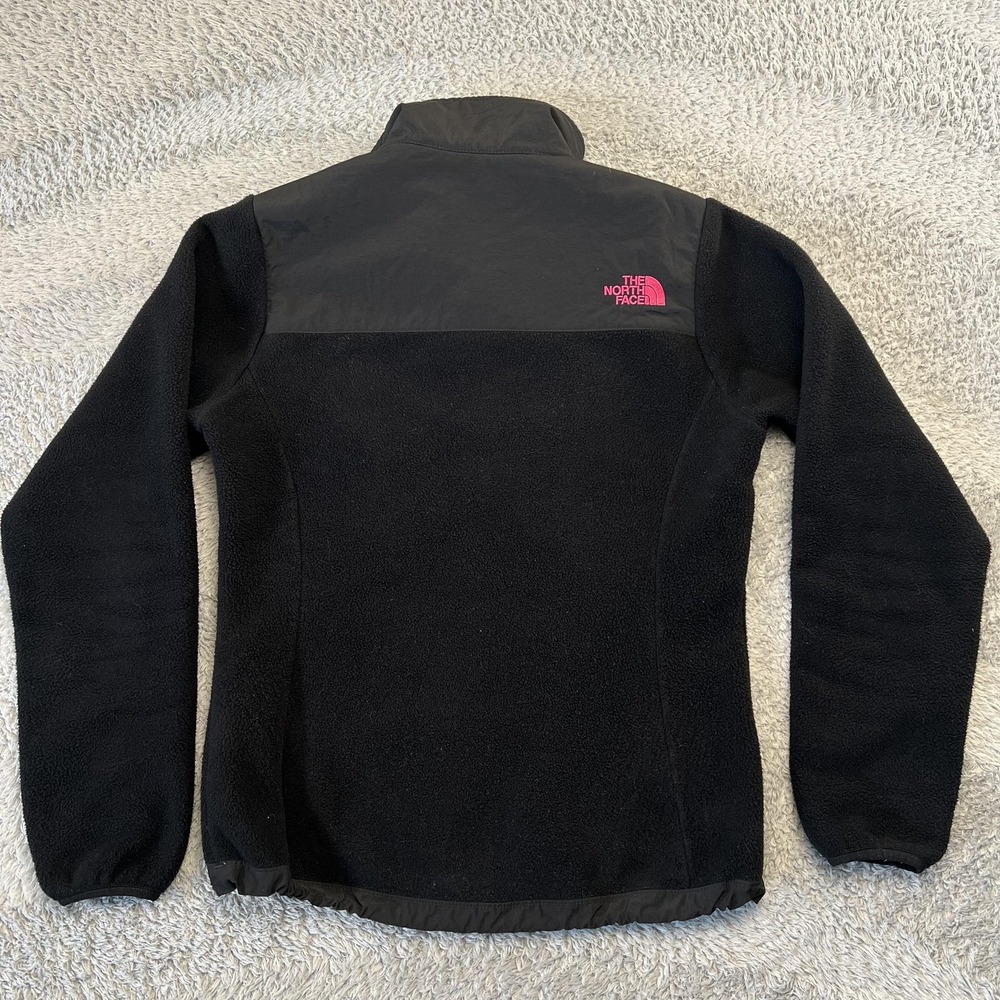 The North Face Denali Fleece Jacket Womens Small Black Pink Polartec F13 Gorpco - Picture 3 of 7
